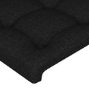 vidaXL 2 db fekete szövet fejtámla 100x5x78/88 cm