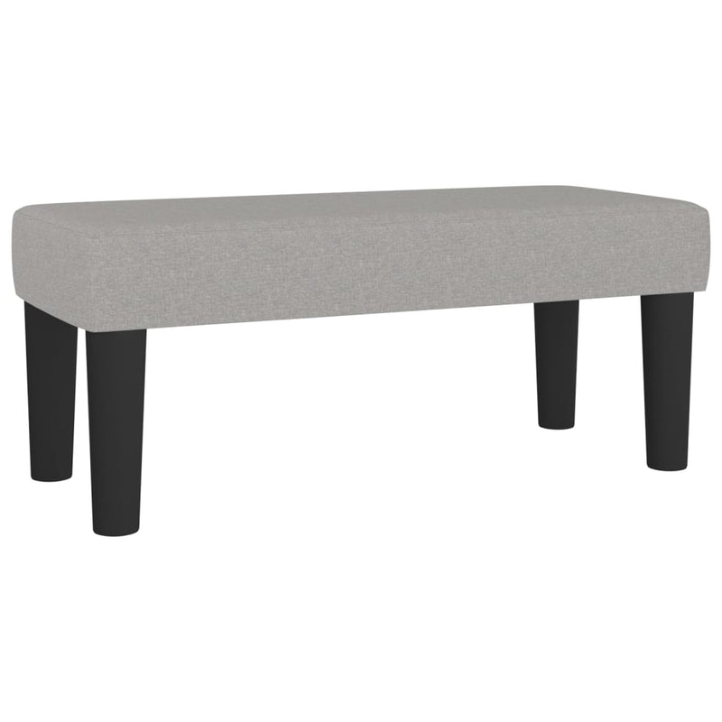 vidaXL világosszürke szövet pad 70 x 30 x 30 cm