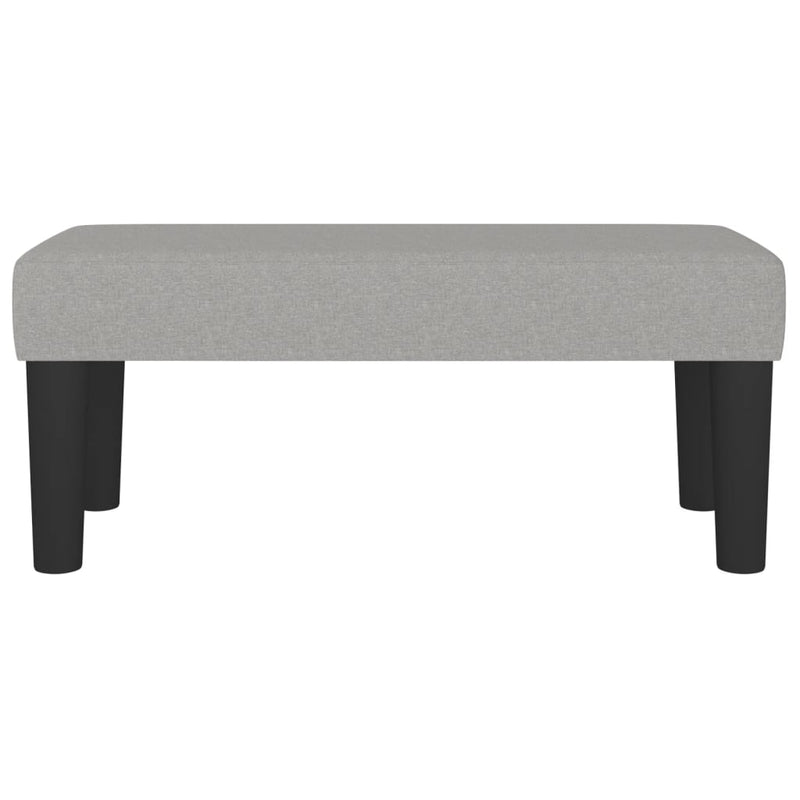 vidaXL világosszürke szövet pad 70 x 30 x 30 cm