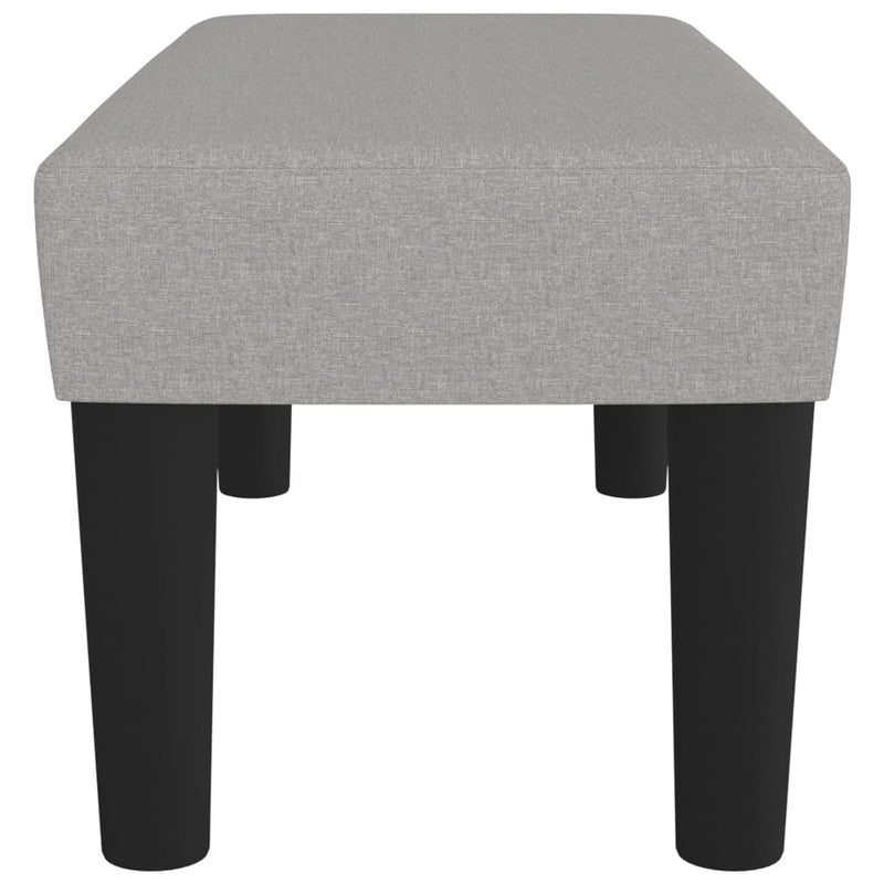 vidaXL világosszürke szövet pad 70 x 30 x 30 cm