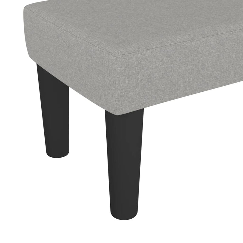 vidaXL világosszürke szövet pad 70 x 30 x 30 cm