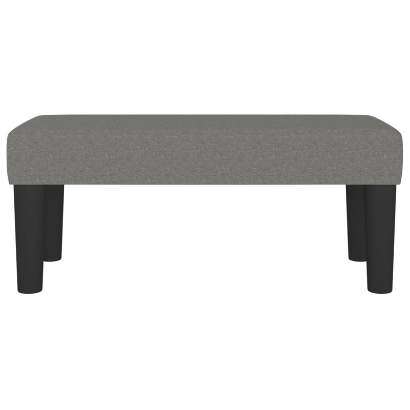vidaXL sötétszürke szövet pad 70 x 30 x 30 cm