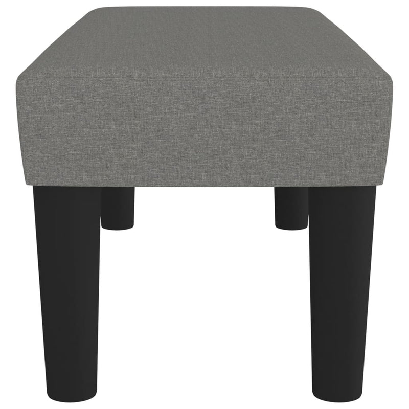 vidaXL sötétszürke szövet pad 70 x 30 x 30 cm