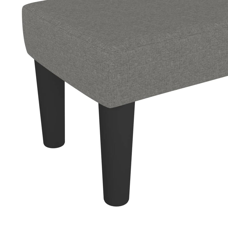 vidaXL sötétszürke szövet pad 70 x 30 x 30 cm