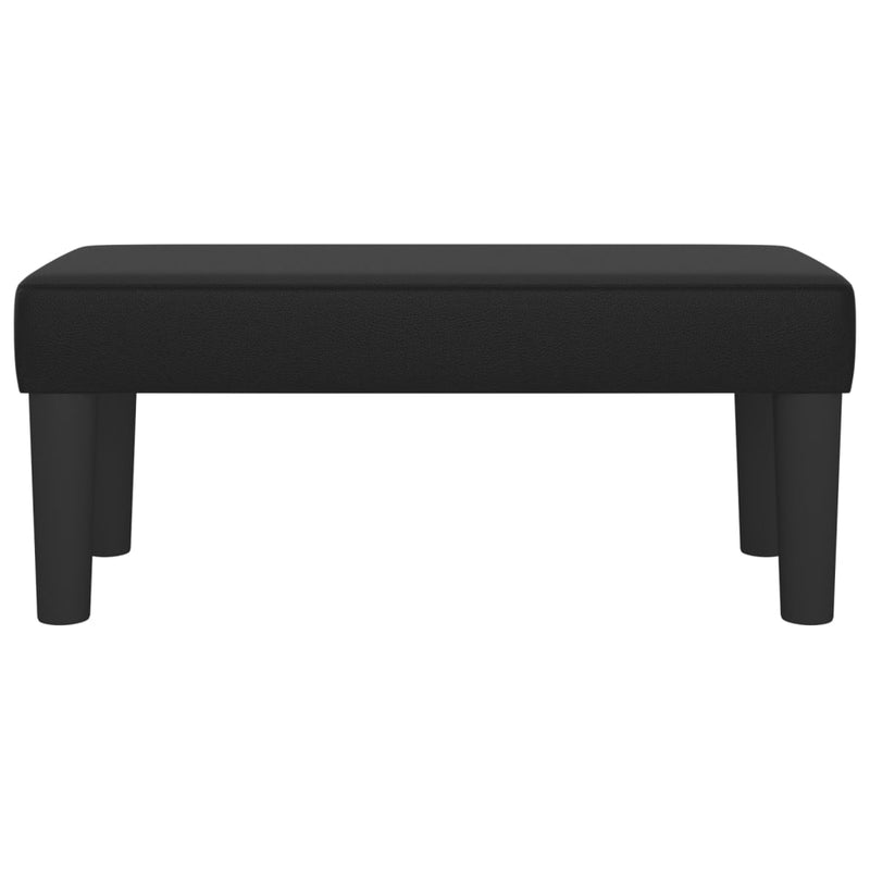 vidaXL fekete műbőr pad 70 x 30 x 30 cm