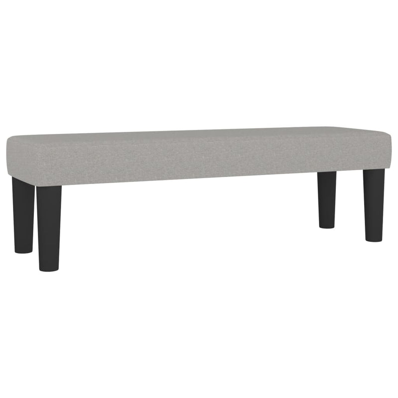 vidaXL világosszürke szövet pad 100 x 30 x 30 cm