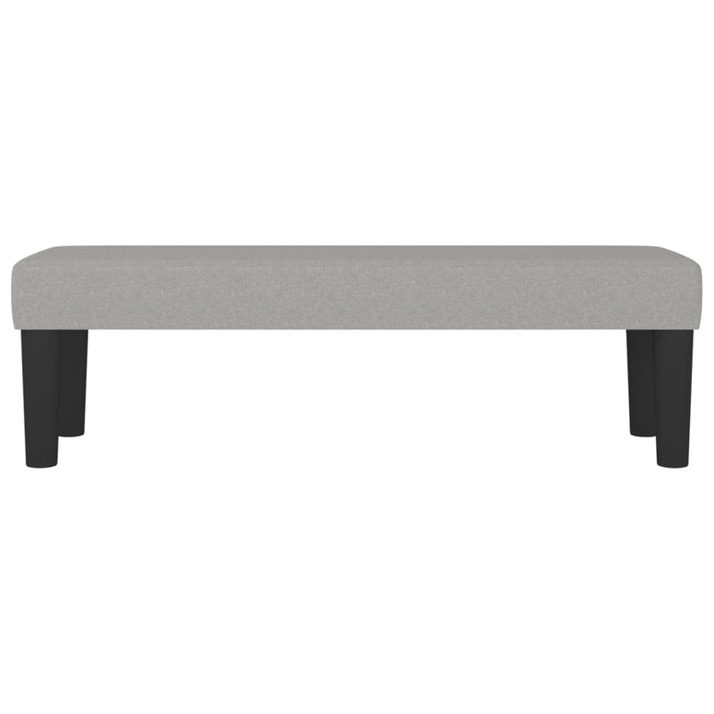 vidaXL világosszürke szövet pad 100 x 30 x 30 cm