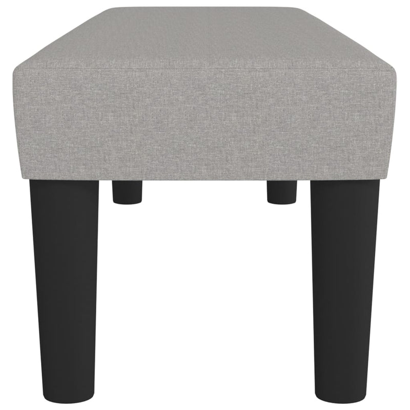 vidaXL világosszürke szövet pad 100 x 30 x 30 cm