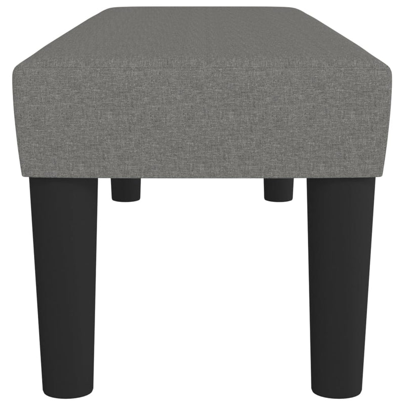 vidaXL sötétszürke szövet pad 100 x 30 x 30 cm
