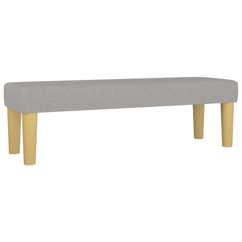 vidaXL világosszürke szövet pad 100 x 30 x 30 cm