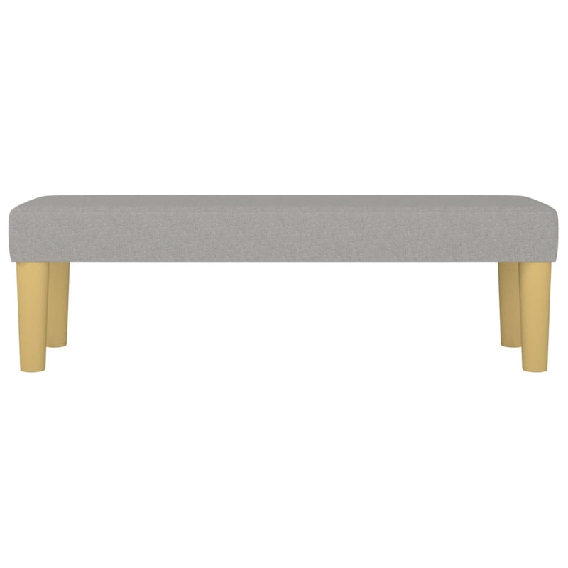 vidaXL világosszürke szövet pad 100 x 30 x 30 cm