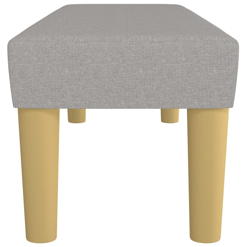vidaXL világosszürke szövet pad 100 x 30 x 30 cm