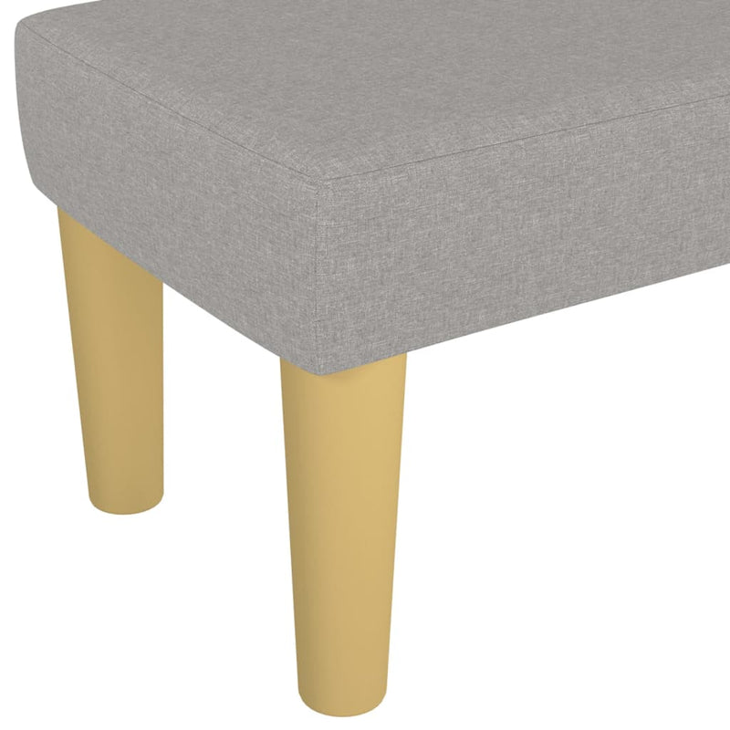 vidaXL világosszürke szövet pad 100 x 30 x 30 cm