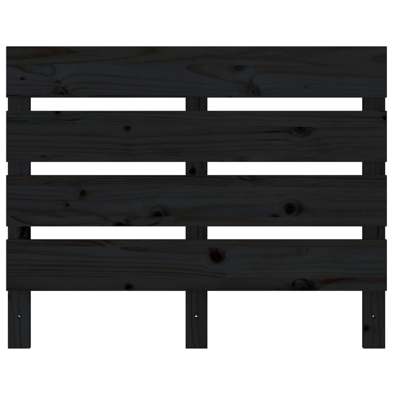 vidaXL fekete tömör fenyőfa ágykeret 75x190 cm (Small Single)
