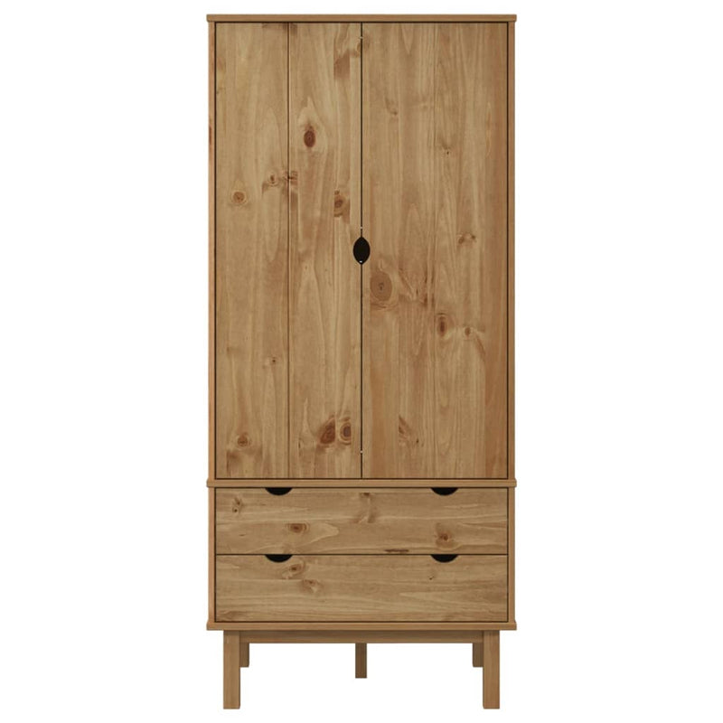 vidaXL OTTA tömör fenyőfa gardrób 76,5 x 53 x 172 cm