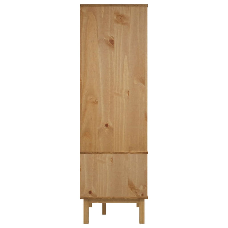 vidaXL OTTA tömör fenyőfa gardrób 76,5 x 53 x 172 cm