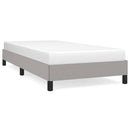 vidaXL világosszürke szövet ágykeret matrac nélkül 90x190 cm
