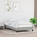 vidaXL világosszürke szövet ágykeret matrac nélkül 90x190 cm
