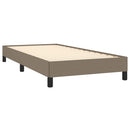 vidaXL tópszínű szövet ágykeret matrac nélkül 100x200 cm