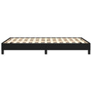 vidaXL fekete szövet ágykeret matrac nélkül 120x200 cm