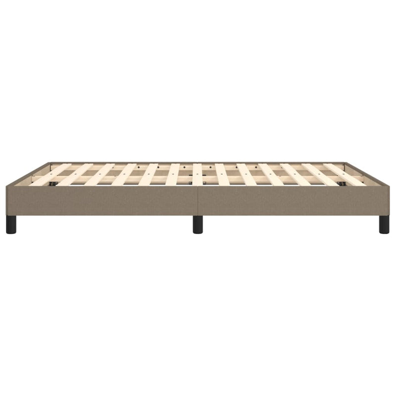 vidaXL tópszínű szövet ágykeret matrac nélkül 140 x 190 cm