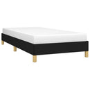 vidaXL fekete szövet ágykeret matrac nélkül 100x200 cm