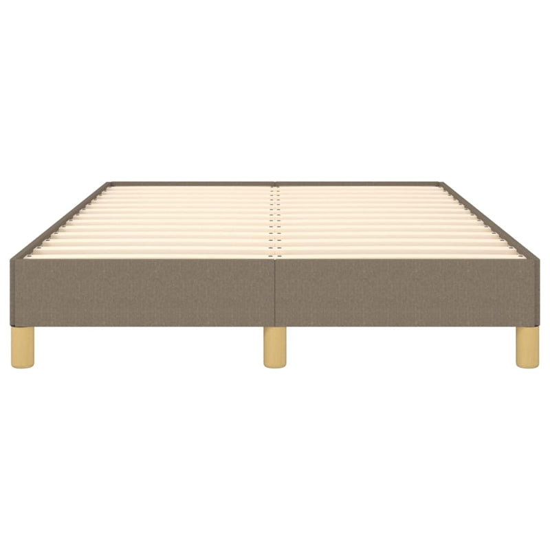 vidaXL tópszínű szövet ágykeret matrac nélkül 120x200 cm