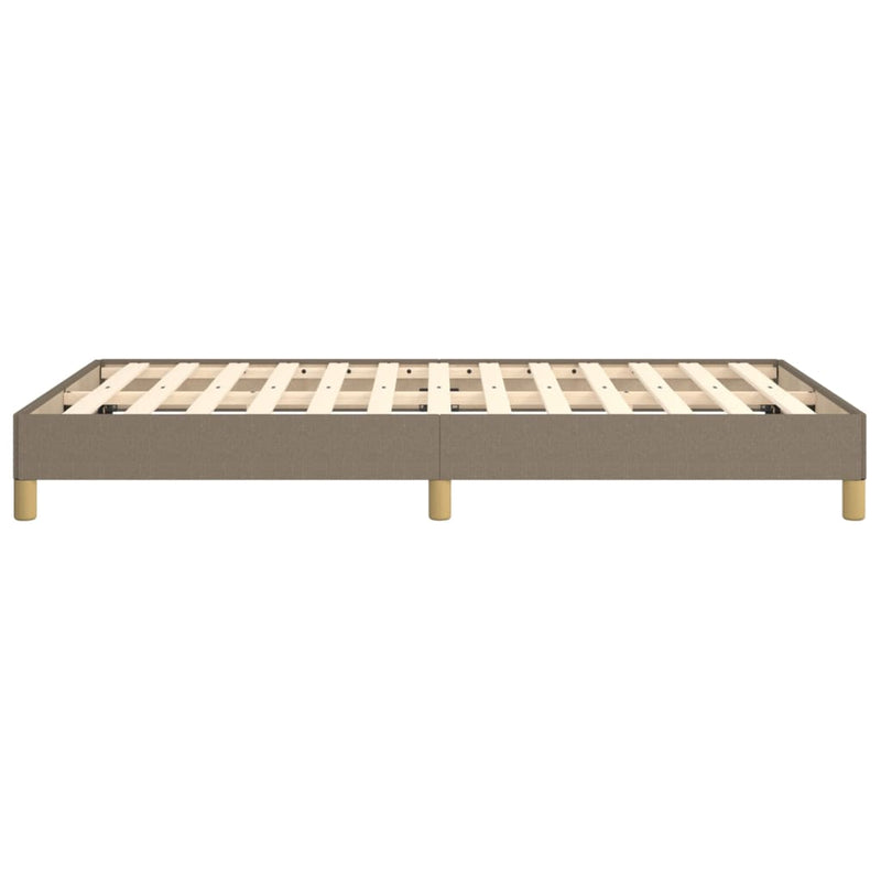 vidaXL tópszínű szövet ágykeret matrac nélkül 120x200 cm