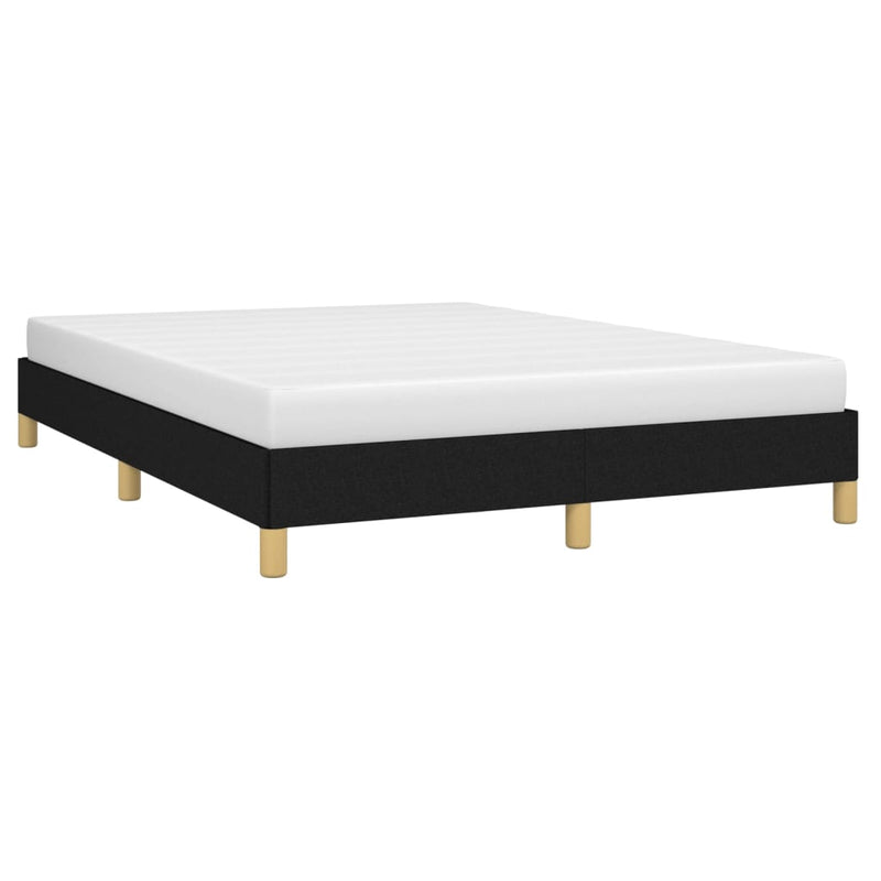vidaXL fekete szövet ágykeret matrac nélkül 160 x 200 cm