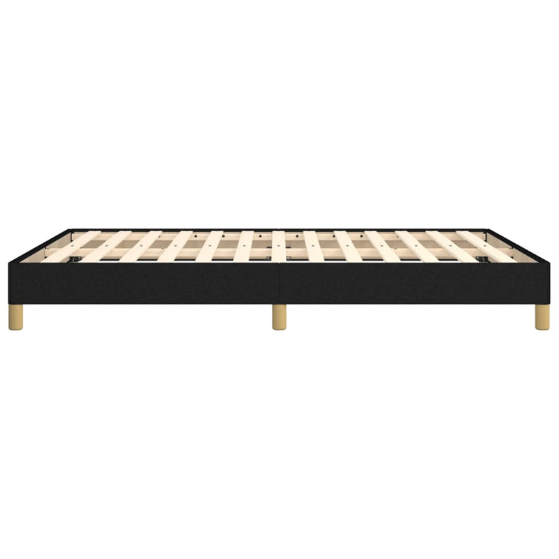 vidaXL fekete szövet ágykeret matrac nélkül 160 x 200 cm