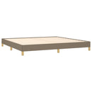 vidaXL tópszínű szövet ágykeret matrac nélkül 200 x 200 cm