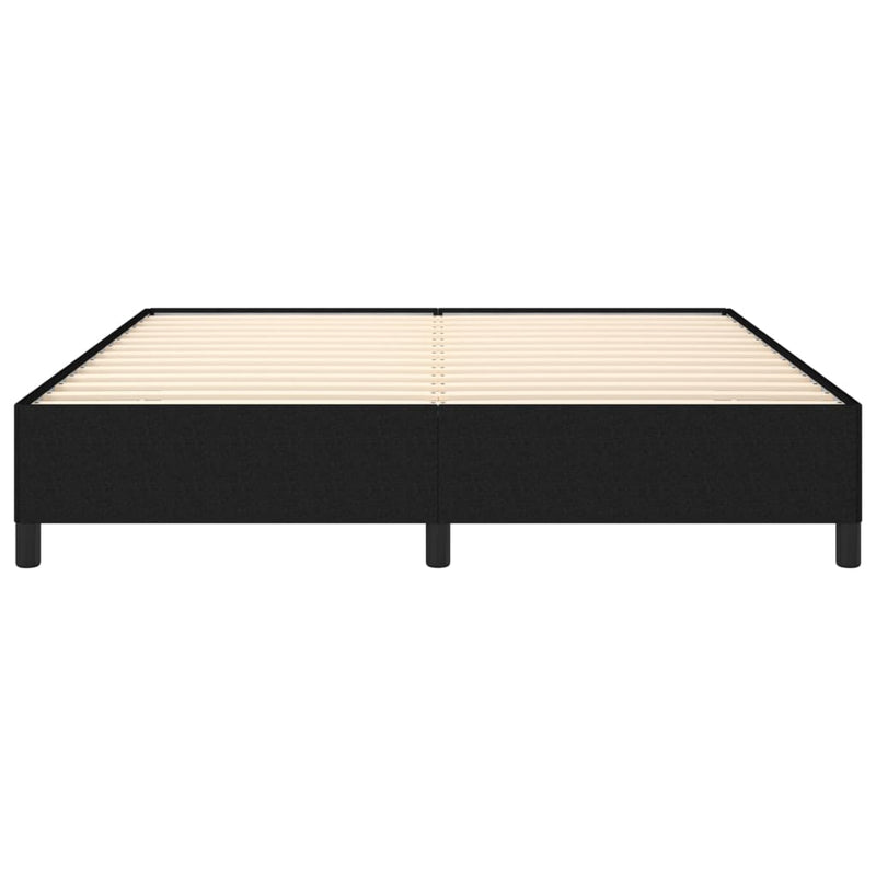 vidaXL fekete szövet ágykeret matrac nélkül 160 x 200 cm