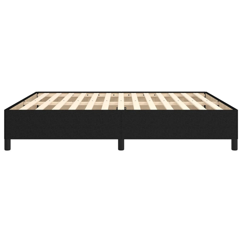 vidaXL fekete szövet ágykeret matrac nélkül 160 x 200 cm