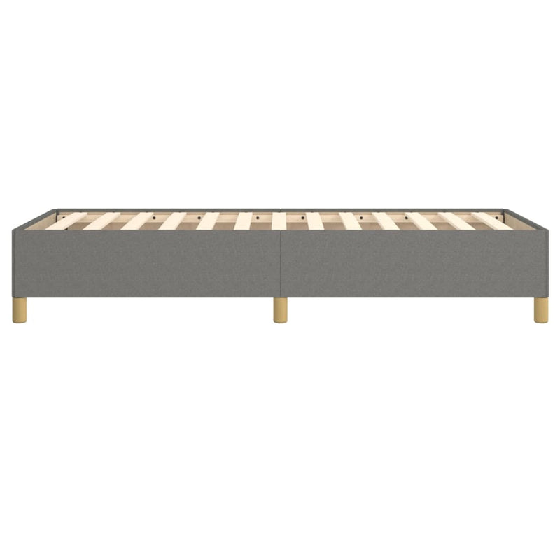 vidaXL sötétszürke szövet ágykeret matrac nélkül 100x200 cm