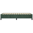 vidaXL sötétzöld bársony ágykeret matrac nélkül 80 x 200 cm
