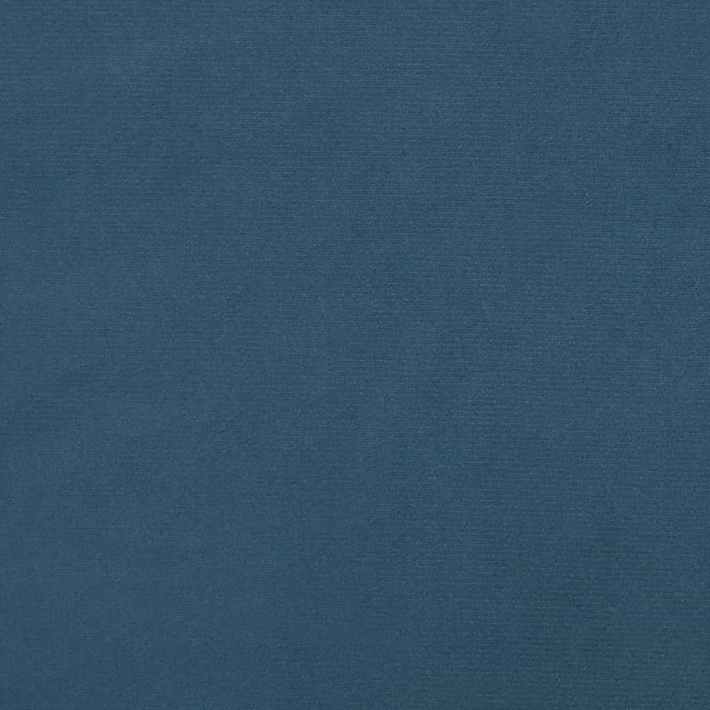 vidaXL sötétkék bársony ágykeret matrac nélkül 100x200 cm