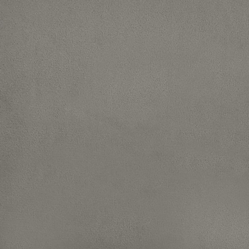 vidaXL világosszürke bársony ágykeret matrac nélkül 200 x 200 cm
