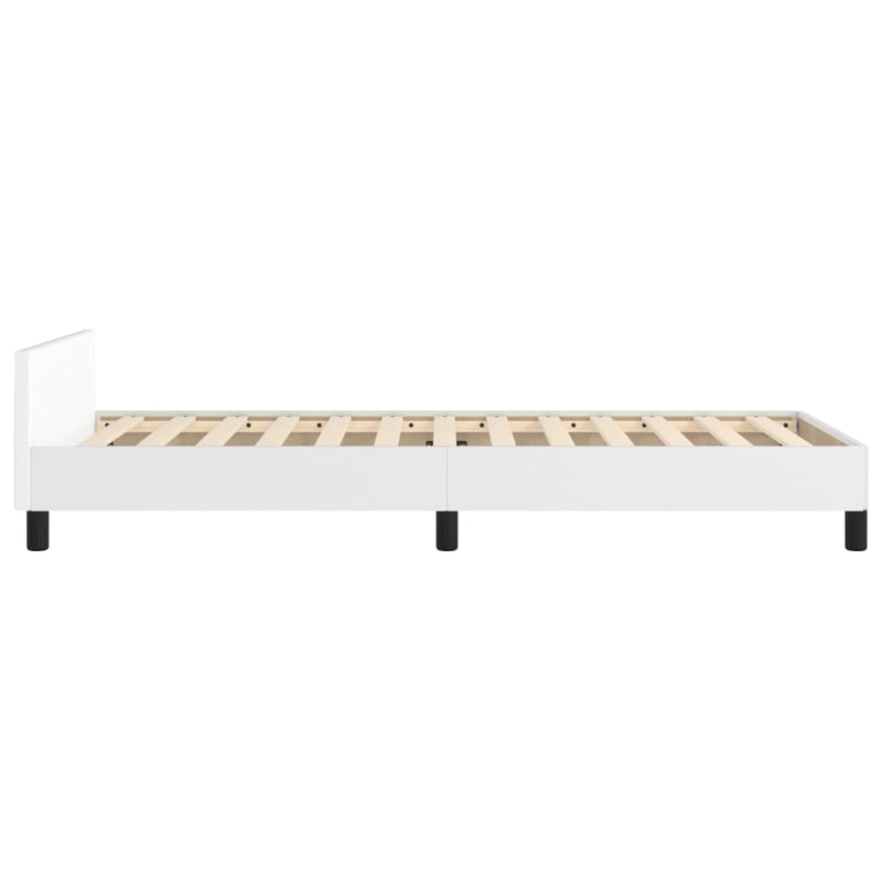 vidaXL fehér ágykeret fejtámlával matrac nélkül 90x190 cm