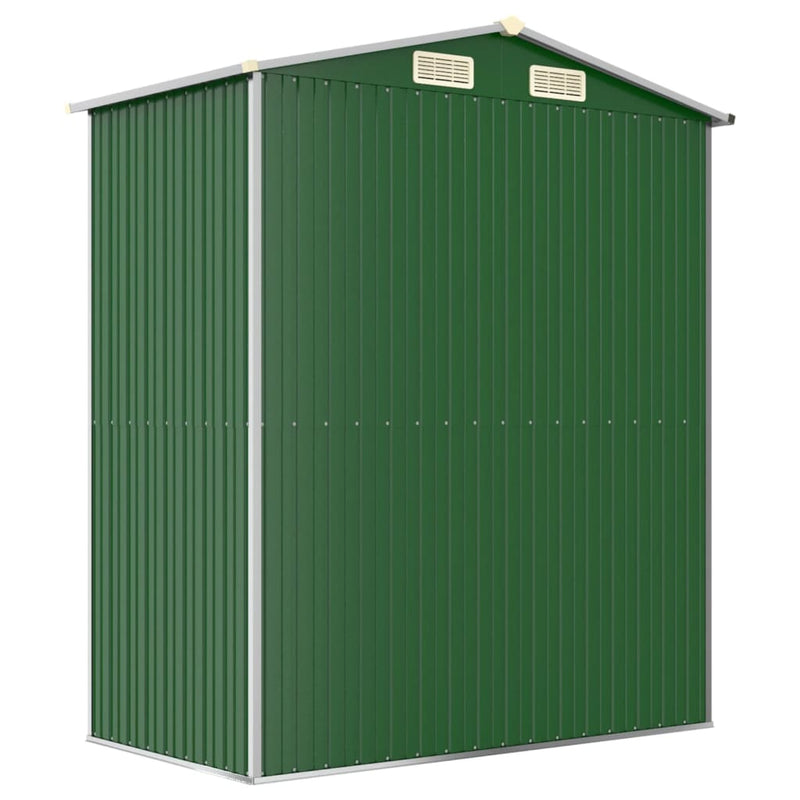 vidaXL zöld horganyzott acél kerti fészer 192x108x223 cm