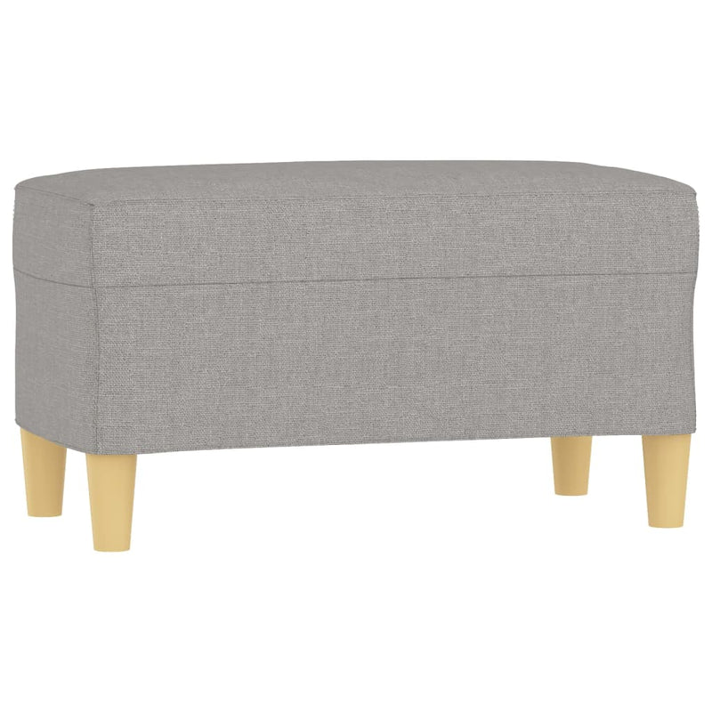 vidaXL világosszürke szövet pad 70 x 35 x 41 cm