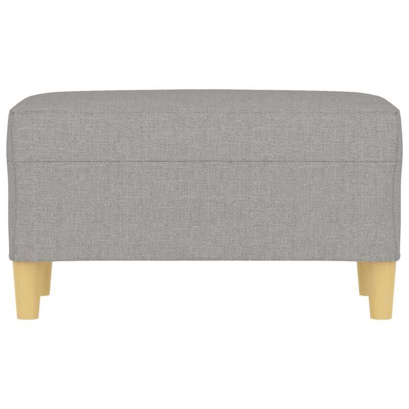 vidaXL világosszürke szövet pad 70 x 35 x 41 cm