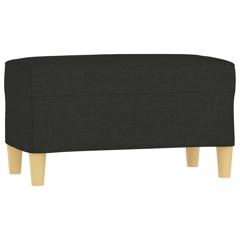 vidaXL fekete szövet pad 70 x 35 x 41 cm
