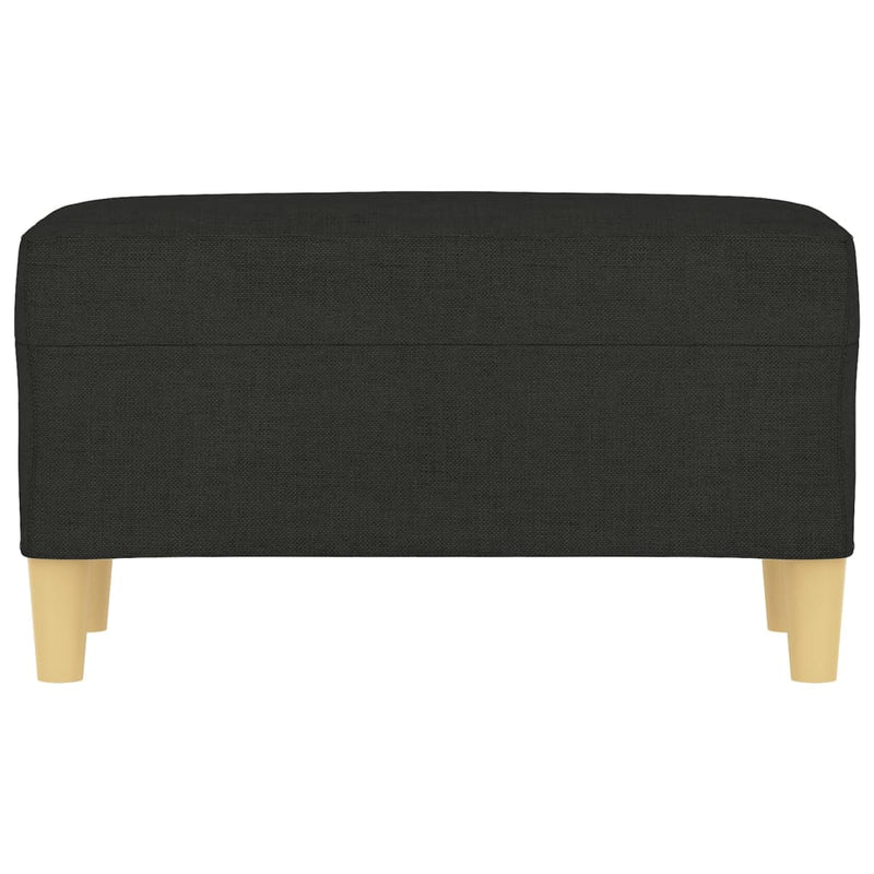 vidaXL fekete szövet pad 70 x 35 x 41 cm