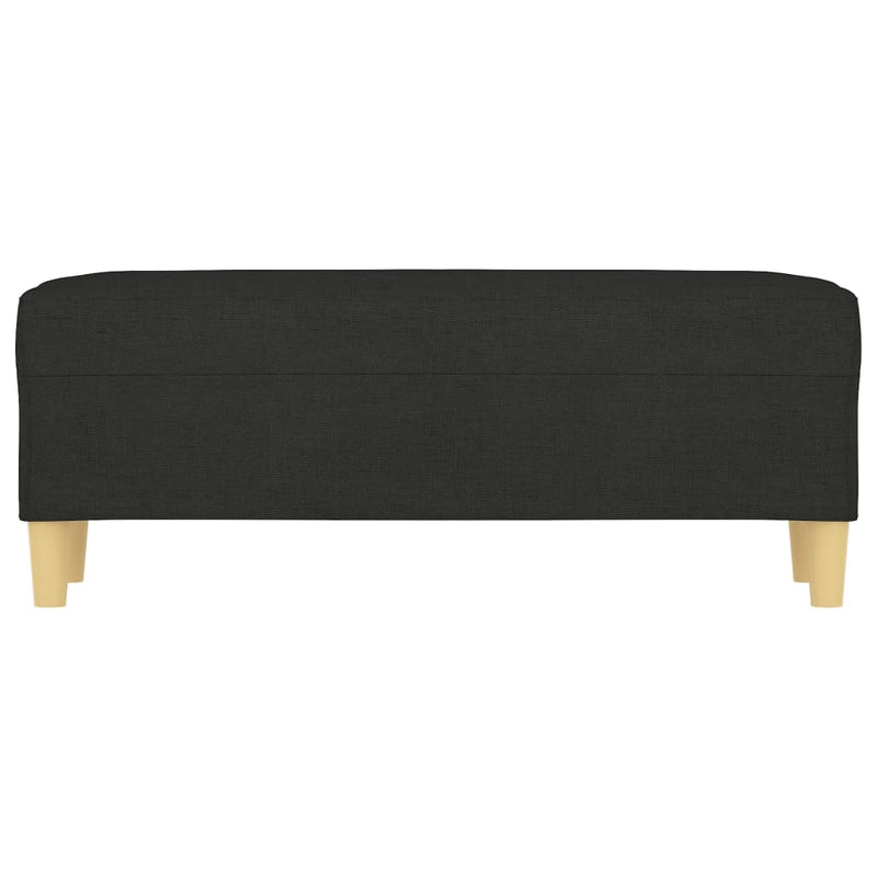 vidaXL fekete szövet pad 100 x 35 x 41 cm