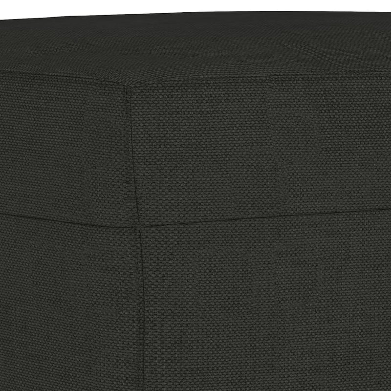 vidaXL fekete szövet pad 100 x 35 x 41 cm