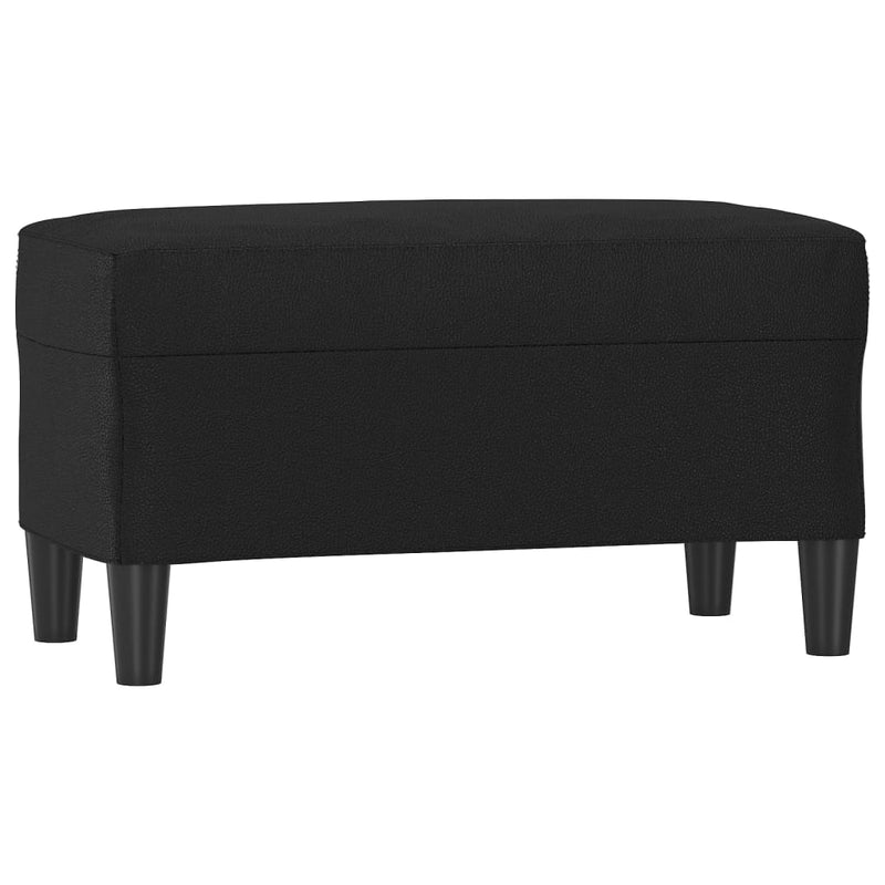 vidaXL fekete műbőr pad 70 x 35 x 41 cm