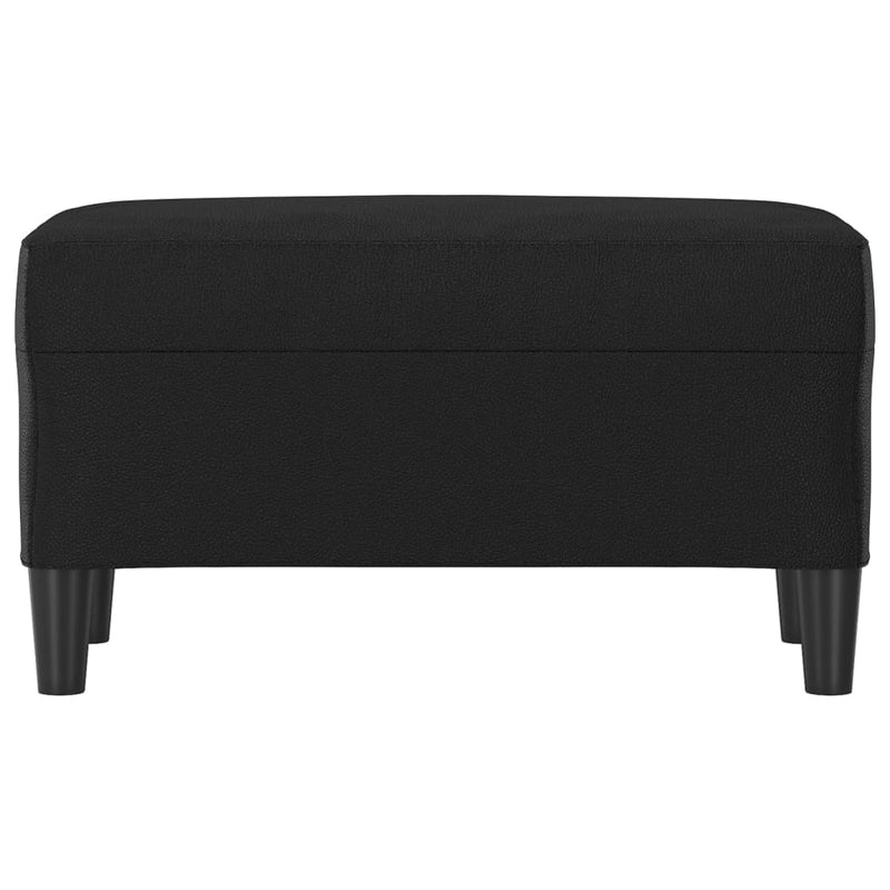 vidaXL fekete műbőr pad 70 x 35 x 41 cm