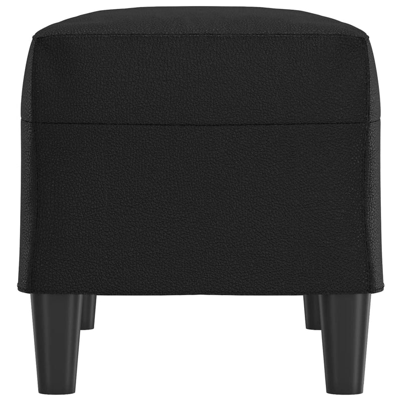 vidaXL fekete műbőr pad 70 x 35 x 41 cm