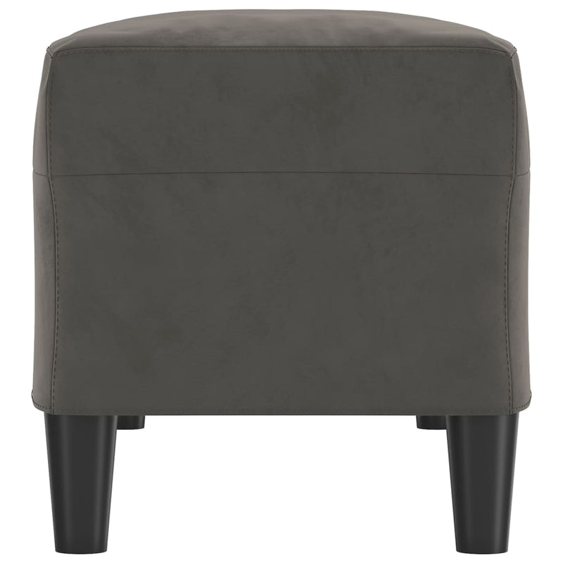 vidaXL sötétszürke bársony pad 100x35x41 cm