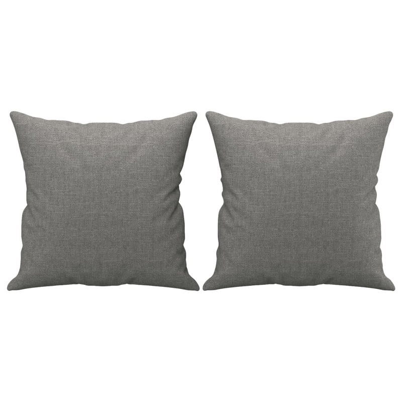 vidaXL 2 db sötétszürke szövet díszpárna 40 x 40 cm